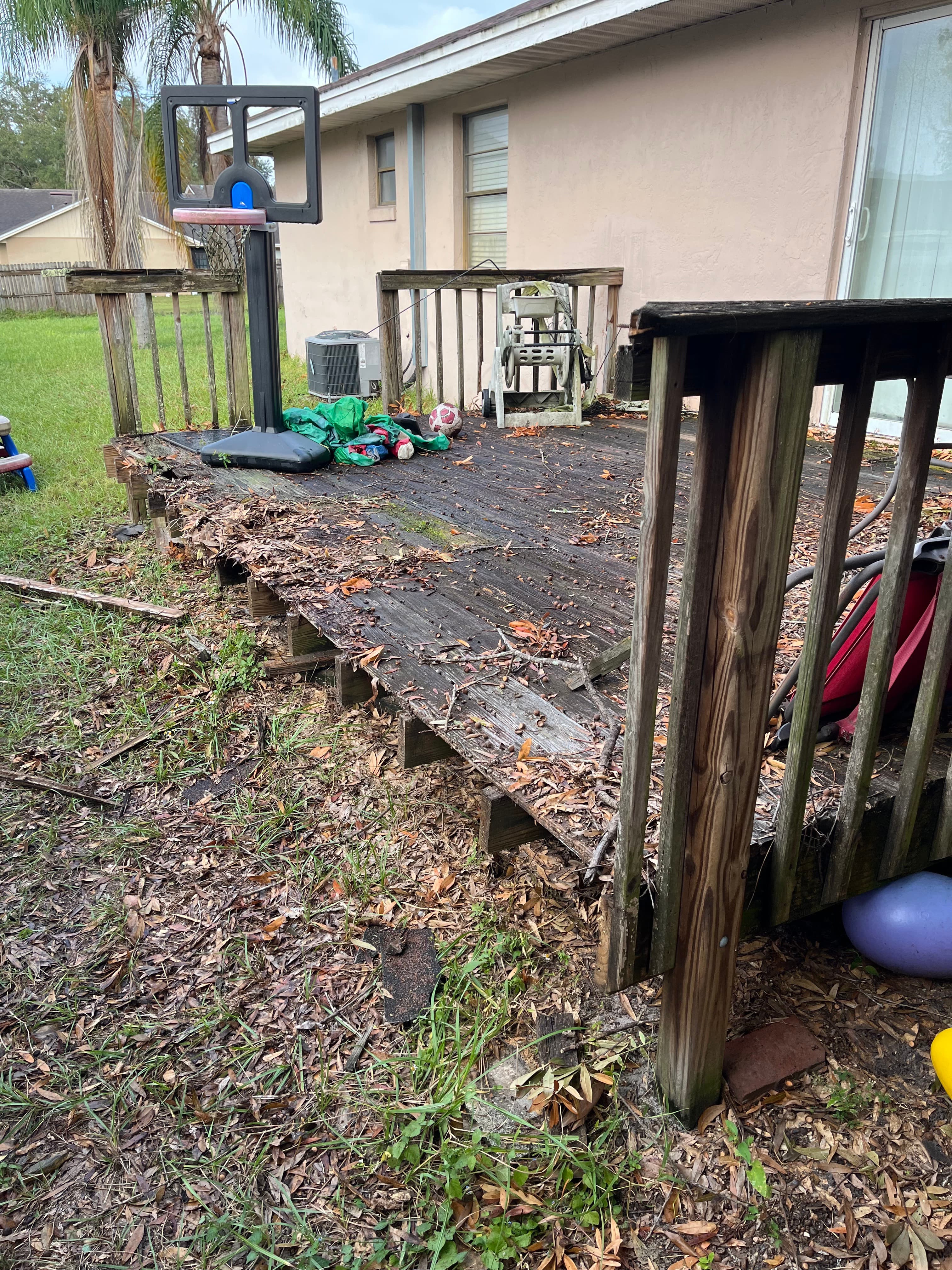 Deck demolition job