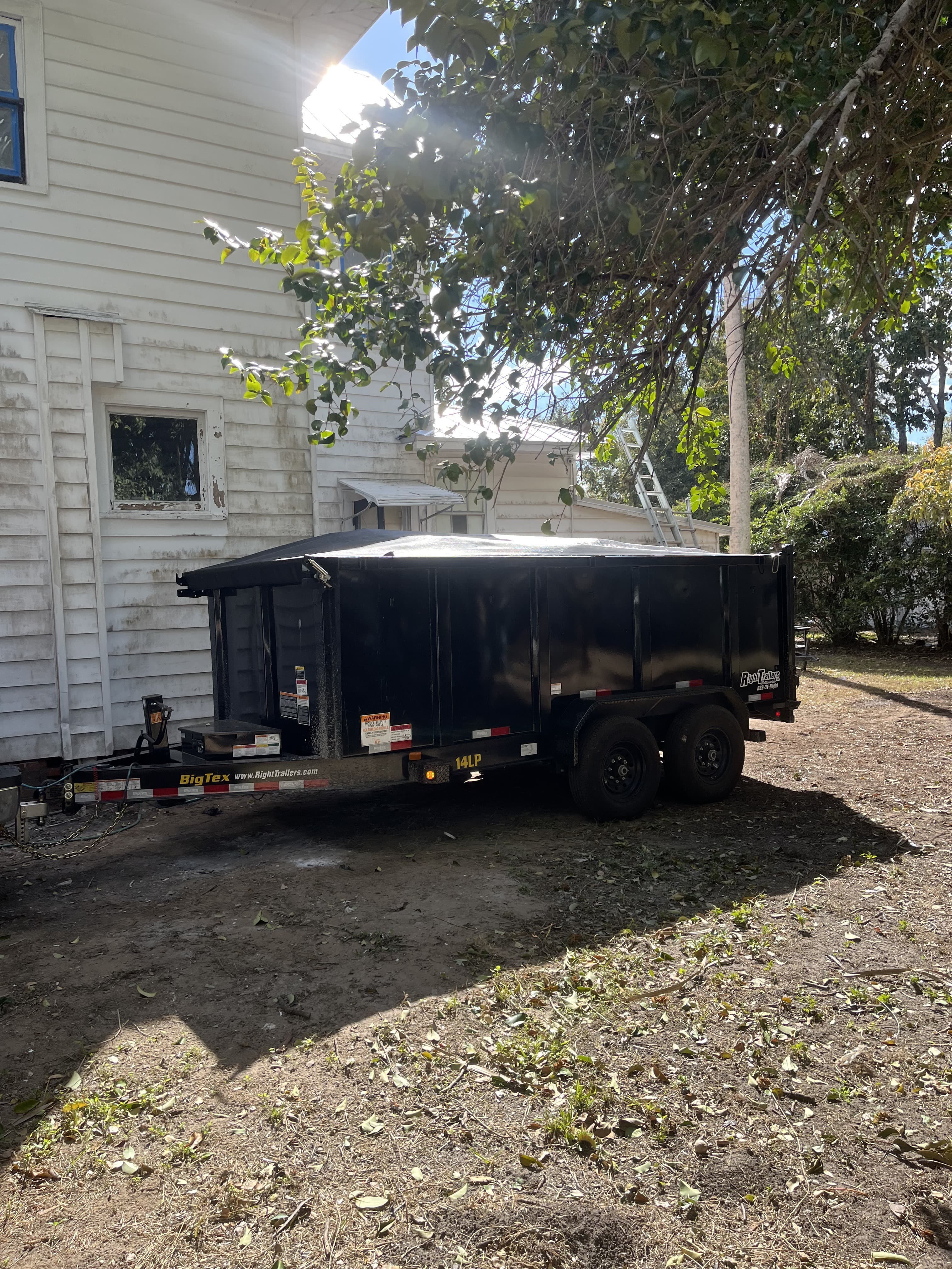 Trailer at job site
